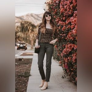 Everlane cigarette high waisted skinny black wash jeans woman’s size 31